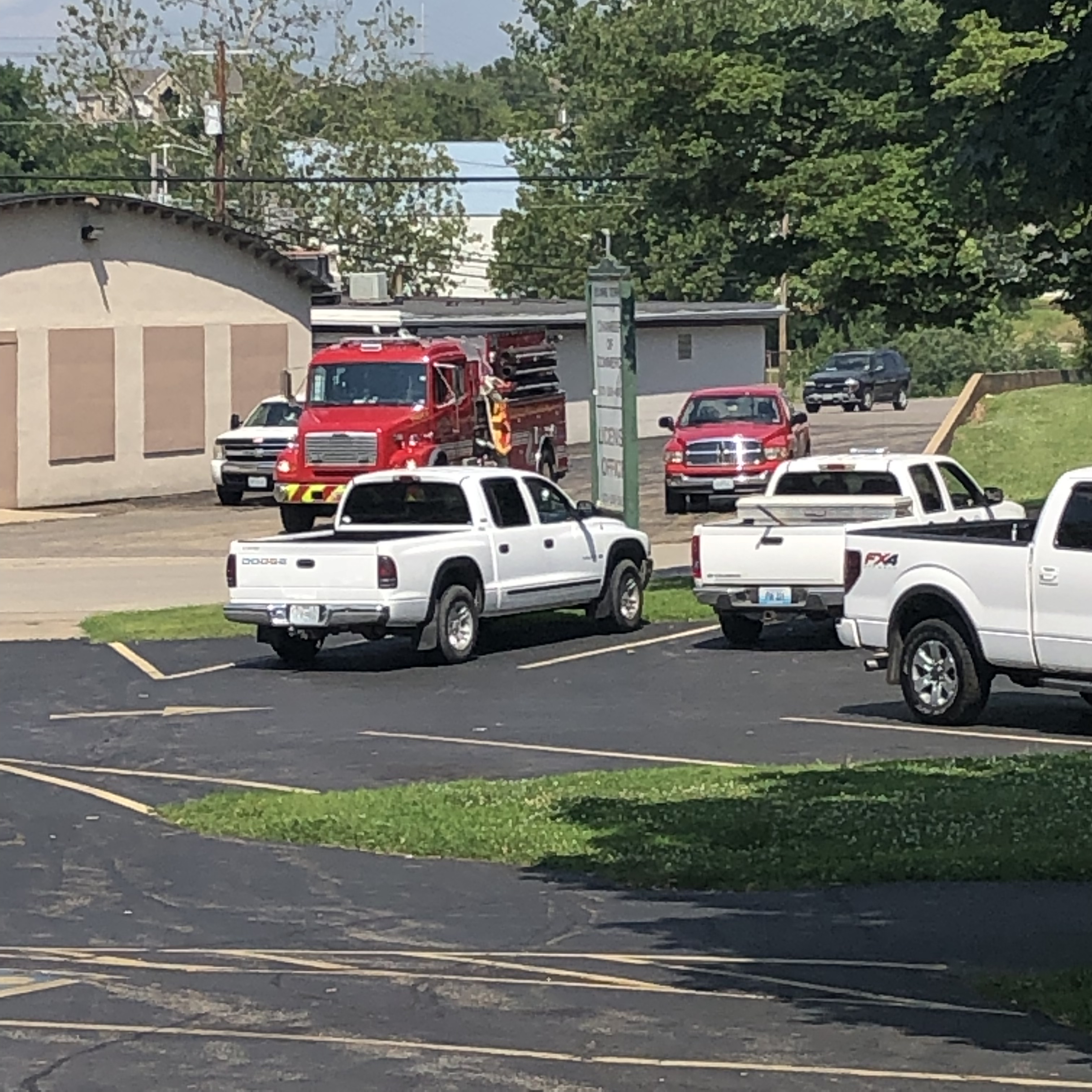 Sinkhole Coal Fire Near Chamber Building