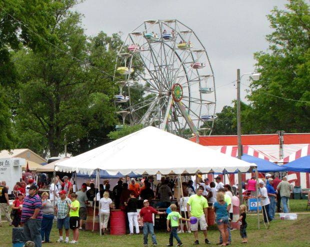 Carnival Rides at the Labor Day Picnic