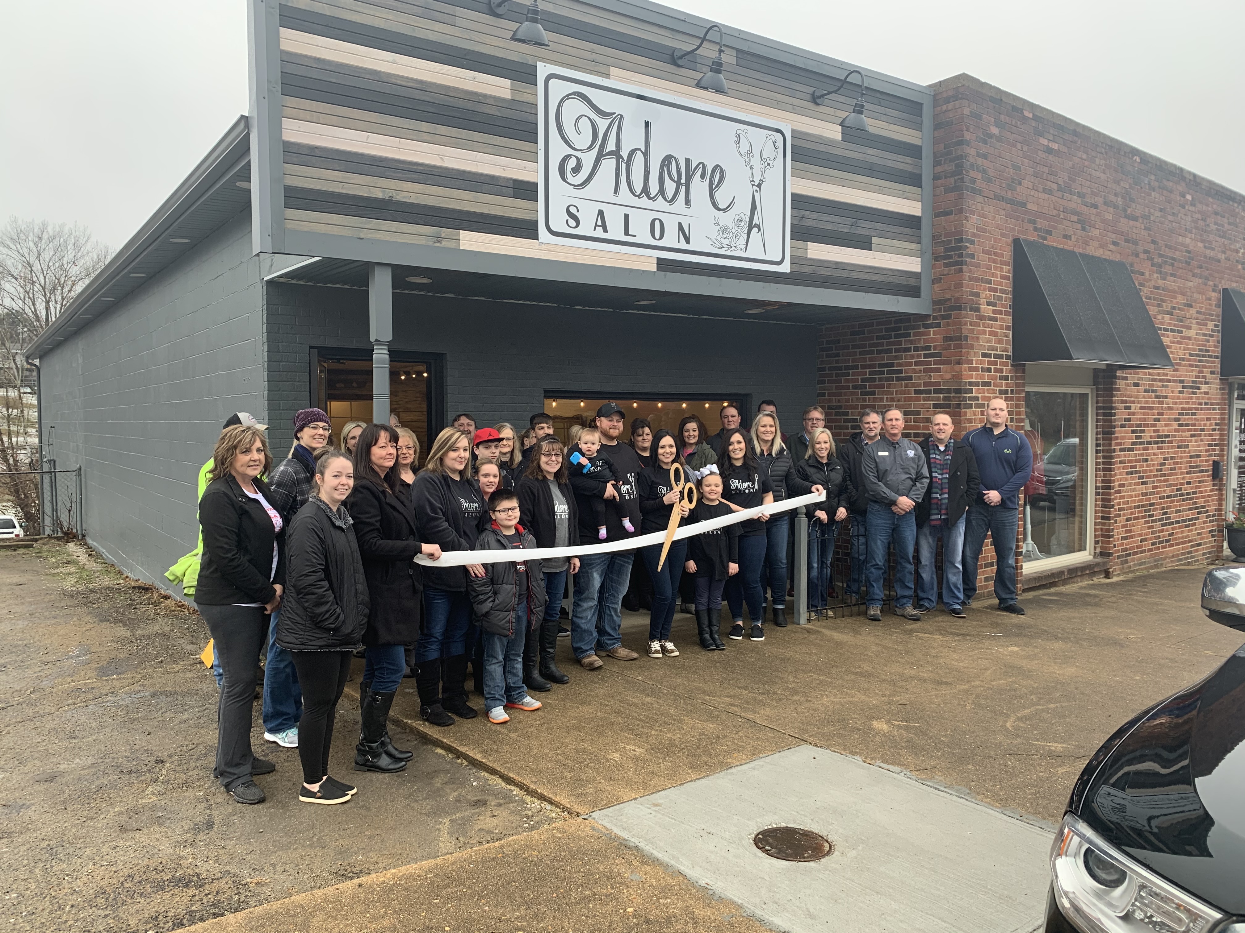 Chamber Ribbon Cutting for Adore Salon