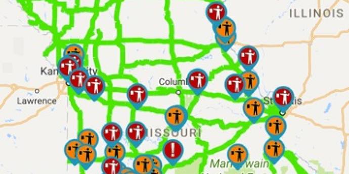 The Traveler Information Map From MODOT